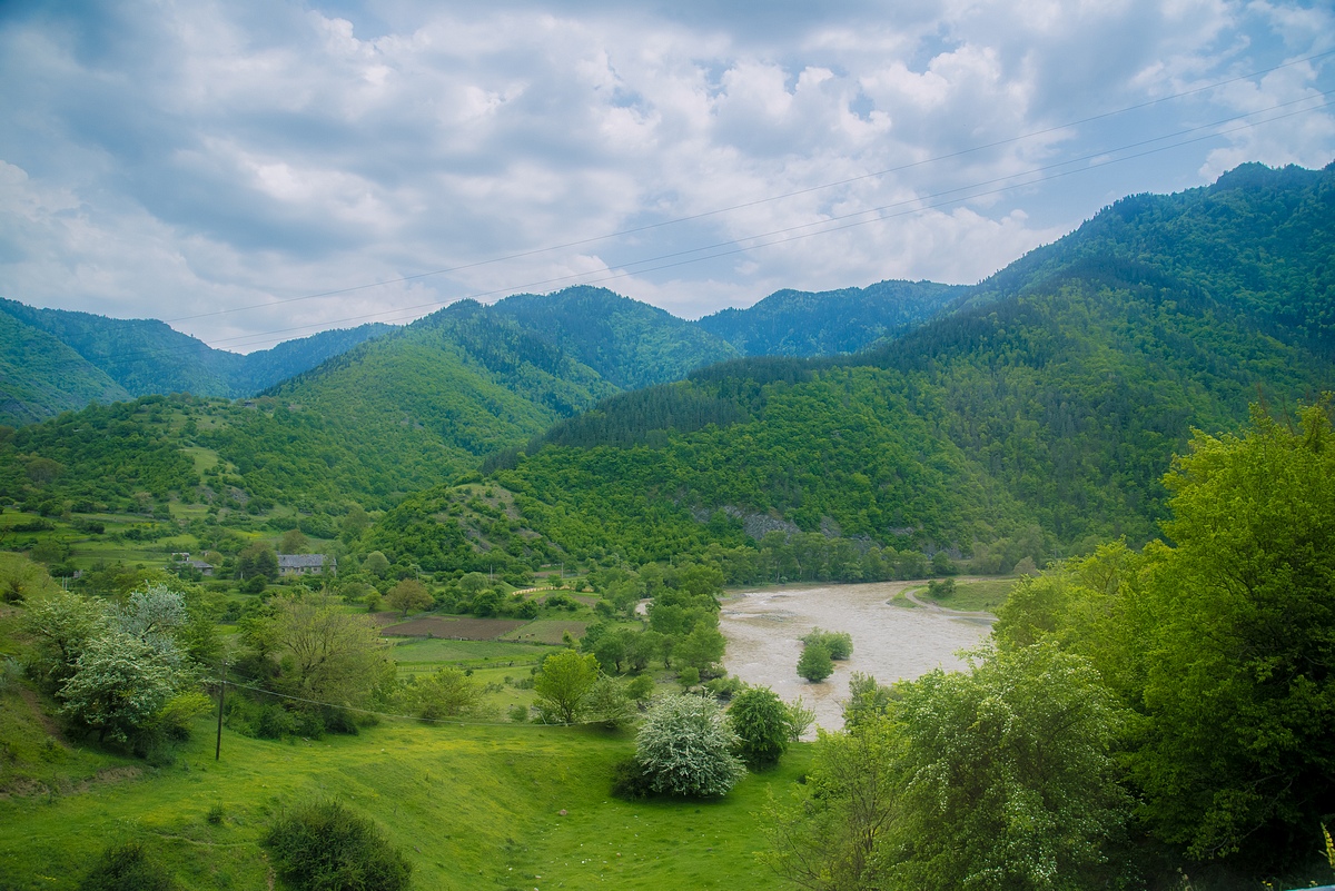 Вид из окна автобуса