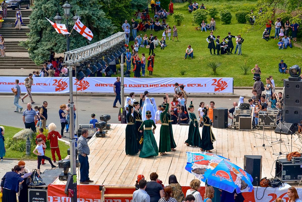 Мцхета. Празднование Дня Независимости Грузии