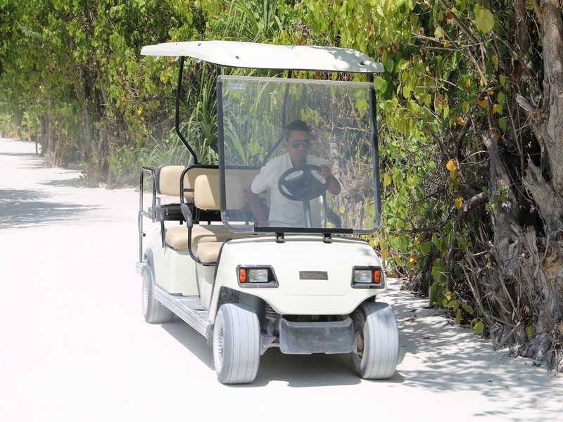 По территории курсируют багги
