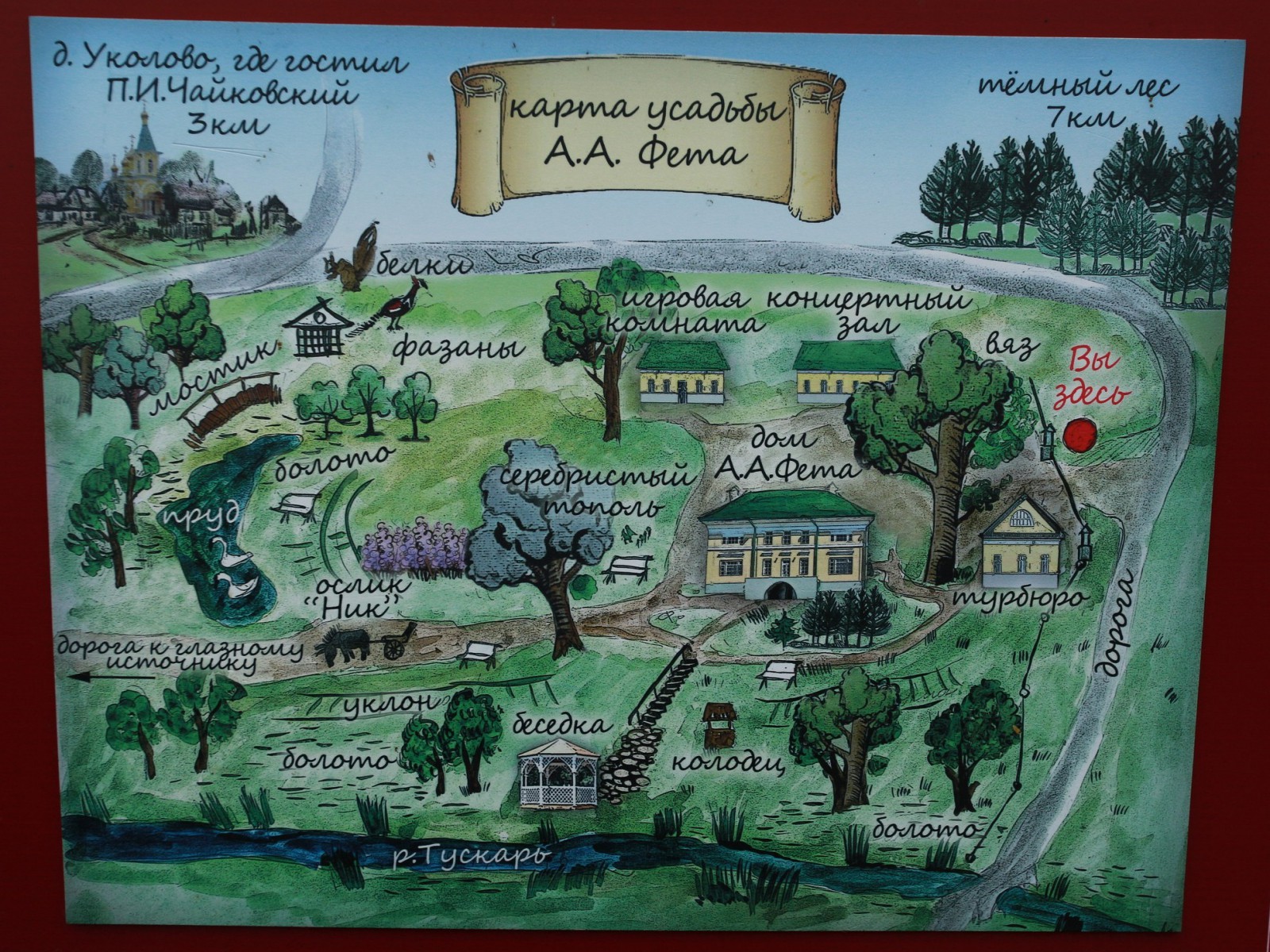 План усадьбы Фета © Поздняков С.