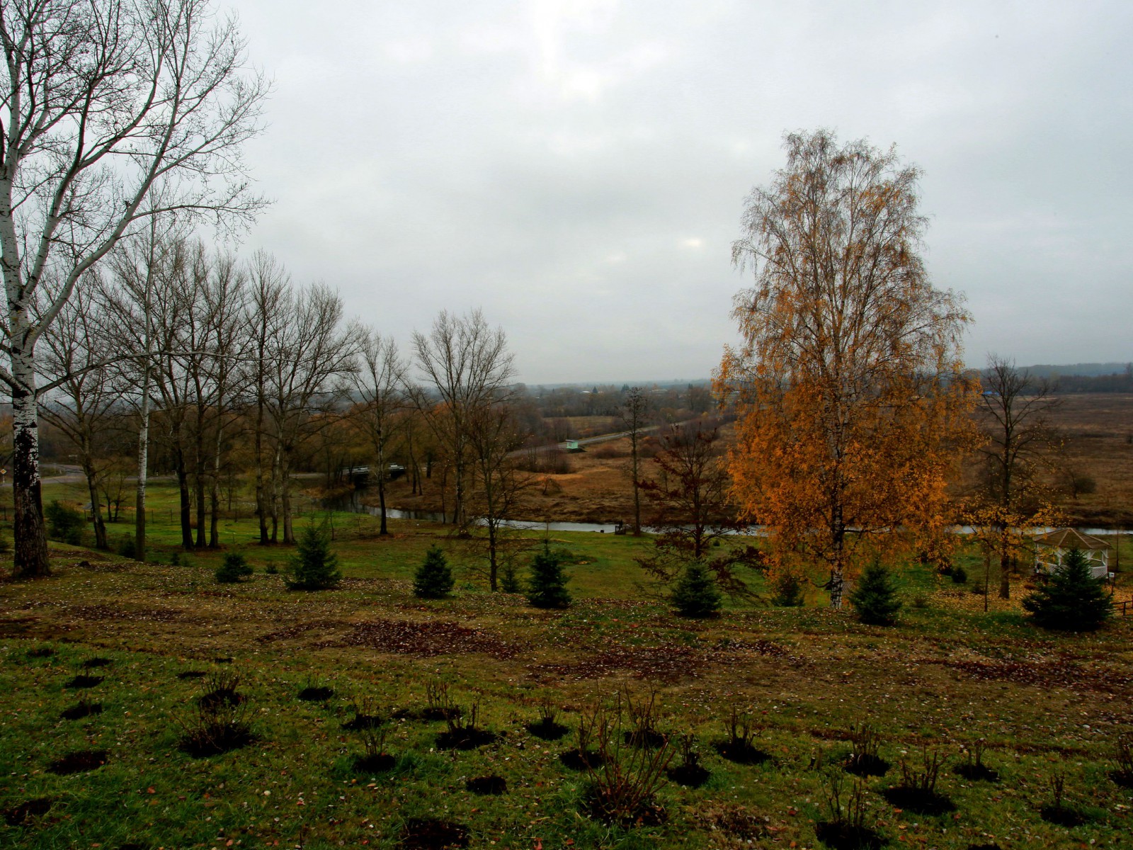 Вид из окон усадебного дома  Поздняков С.