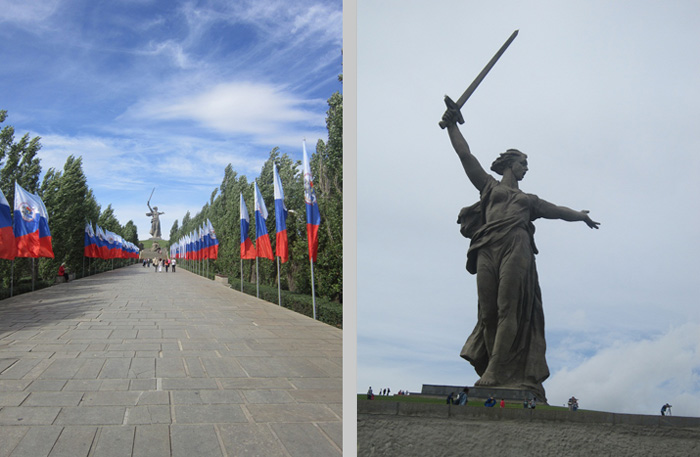 Аллея на Мамаевом кургане в Волгограде. © Г.Цыганкова